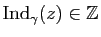 $ \mathrm{Ind}_\gamma(z)\in\mathbb{Z}$