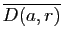 $ \overline{D(a,r)}$