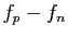 $ f_p-f_n$