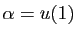 $ \alpha=u(1)$