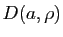 $ D(a,\rho)$