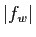 $ \vert f_w\vert$