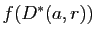 $ f(D^*(a,r))$
