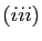 $ (iii)$