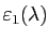 $ \varepsilon_1(\lambda)$