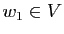 $ w_1\in V$