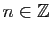 $ n\in\mathbb{Z}$