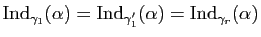 $\displaystyle \mathrm{Ind}_{\gamma_1}(\alpha)=\mathrm{Ind}_{\gamma'_1}(\alpha)=\mathrm{Ind}_{\gamma_r}(\alpha)$
