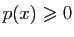 $ p(x)\geqslant 0$