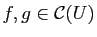 $ f,g\in\mathcal{C}(U)$