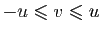 $ -u\leqslant v\leqslant u$