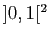 $ ]0,1[^2$