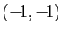 $ (-\!1,-\!1)$