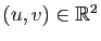 $ (u,v)\in\mathbb{R}^2$