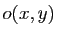 $ o(x,y)$
