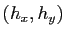 $ (h_x,h_y)$