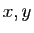 $ x,y$