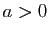 $ a>0$