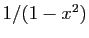 $ 1/(1-x^2)$