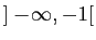 $ ]-\!\infty,-1[$