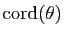 $ \mathrm{cord}(\theta)$
