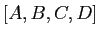 $ [A,B,C,D]$