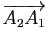 $ \overrightarrow{A_2A_1}$