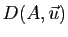 $ D(A,\u)$