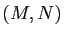$ (M,N)$