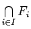 $ \bigcap\limits_{i\in I} F_i$