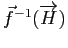 $ \vec{f}^{-1}(\overrightarrow{H})$