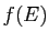 $ f(E)$