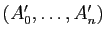 $ (A'_0,\dots,A'_n)$