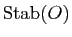 $ \Stab (O)$