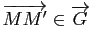 $ \overrightarrow{MM'}\in \overrightarrow{G}$