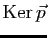 $ \mathrm{Ker}  \vec p$