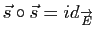 $ \vec s\circ \vec s=id_{\overrightarrow{E}}$