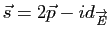 $ \vec s=2\vec p -id_{\overrightarrow{E}}$