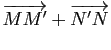 $ \overrightarrow{MM'}+\overrightarrow{N'N}$