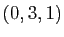 $ (0,3,1)$