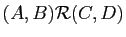 $ (A,B)\mathcal R (C,D)$