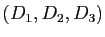 $ (D_1,D_2,D_3)$