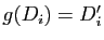 $ g(D_i)=D'_i$
