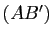 $ (AB')$