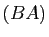 $ (BA)$