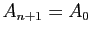 $ A_{n+1}=A_0$