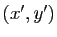 $ (x',y')$