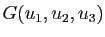 $ G(u_1,u_2,u_3)$