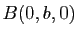 $ B(0,b,0)$
