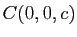 $ C(0,0,c)$